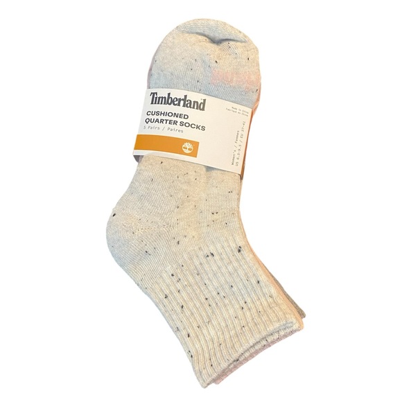 Timberland Accessories - Timberland Cushioned Quarter 5 Pair Socks